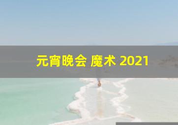 元宵晚会 魔术 2021